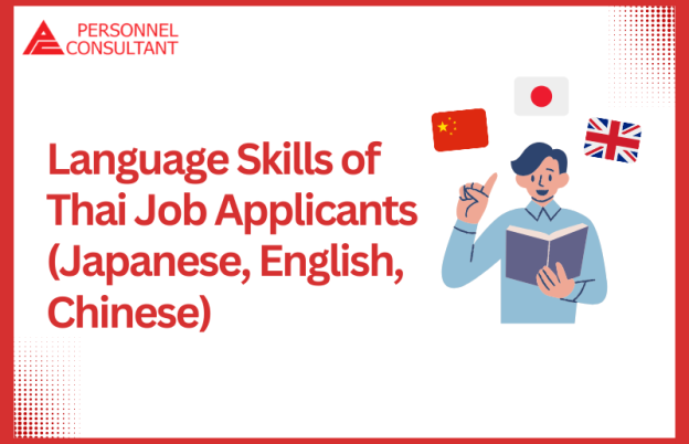 Language Skills of Thai Job Applicants (Japanese, English, Chinese)